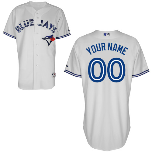 Customized Toronto Blue Jays MLB Jersey-Men's Authentic Home White Cool Base Baseball Jersey